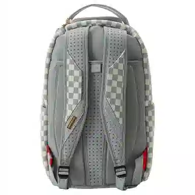 Sprayground Shark Logo Checkered Backpack