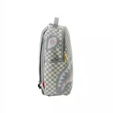 Sprayground Shark Logo Checkered Backpack