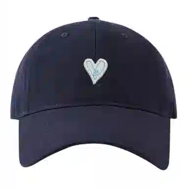 浪莎 立体爱心刺绣贴片百搭 棉 鸭舌帽 男女同款情侣款