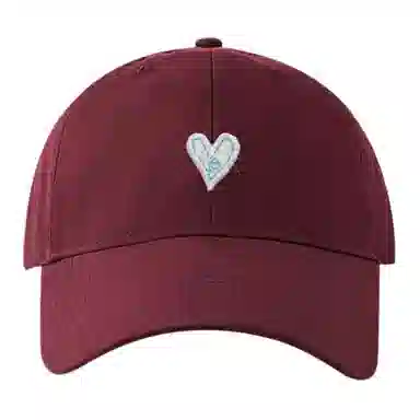 浪莎 立体爱心刺绣贴片百搭 棉 鸭舌帽 男女同款情侣款