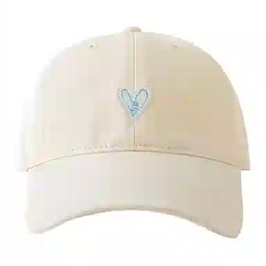 浪莎 立体爱心刺绣贴片百搭 棉 鸭舌帽 男女同款情侣款