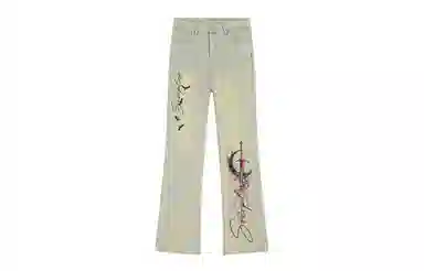 SOIEPLUS Lightning Logo Jeans