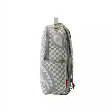 Sprayground Shark Logo Checkered Backpack