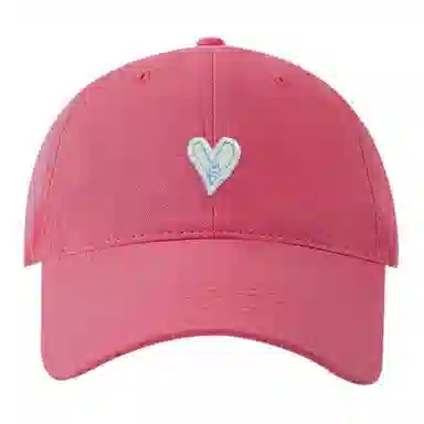 浪莎 立体爱心刺绣贴片百搭 棉 鸭舌帽 男女同款情侣款