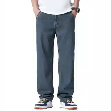 金盾 夏季阔腿宽松长裤牛仔裤 男款