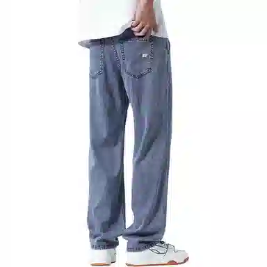 金盾 夏季阔腿宽松长裤牛仔裤 男款