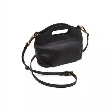 老人头 时尚休闲小众纯色简约高级感通勤 牛皮 手提包 常规 女款 多色