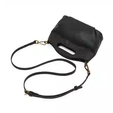 老人头 时尚休闲小众纯色简约高级感通勤 牛皮 手提包 常规 女款 多色