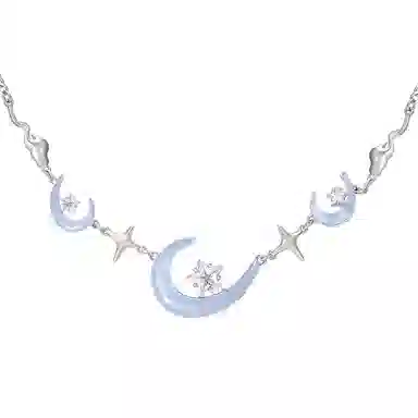 SUMIYAKI Crescent Series Copper Alloy Necklace Women