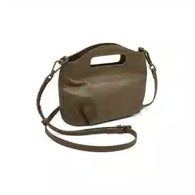 老人头 时尚休闲小众纯色简约高级感通勤 牛皮 手提包 常规 女款 多色