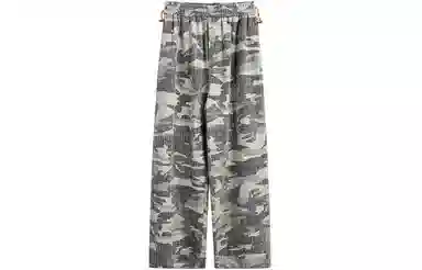 GOLFCROSS Vintage Camouflage Embroidered Wide Leg Pants
