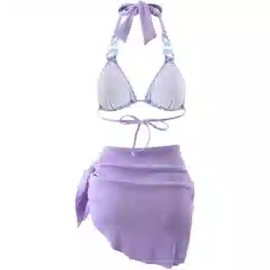 木清清 比基尼性感温泉度假分体简约时尚泳衣套装 女款