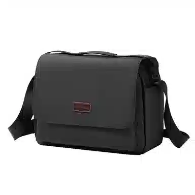 稻草人 防泼水防撞多功能轻便外出便携轻便简约休闲实用高颜值男士 混合织物 单肩包斜挎包相机包 常规 男女同款情侣款 黑色