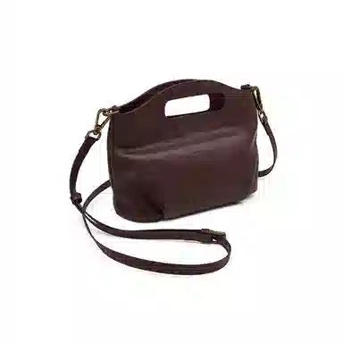 老人头 时尚休闲小众纯色简约高级感通勤 牛皮 手提包 常规 女款 多色