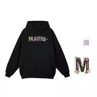 棉购 美式潮流设计感印花大码宽松上衣卫衣 女款