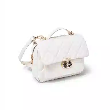 老人头 百搭时尚潮流 合成革 双肩包 常规 女款 白色