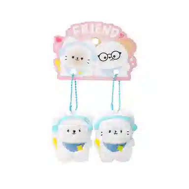 OXO OVERLOAD Cute Squeaky Plush Pair Keychain
