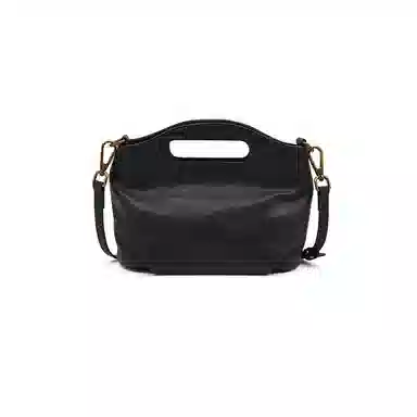 老人头 时尚休闲小众纯色简约高级感通勤 牛皮 手提包 常规 女款 多色