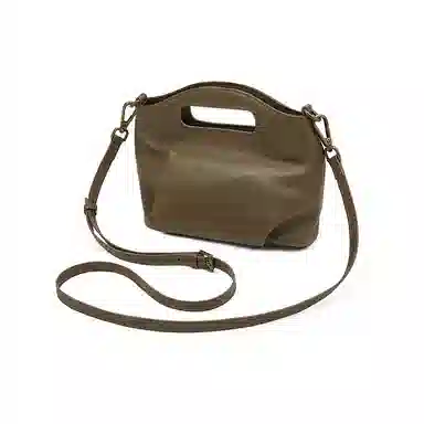 老人头 时尚休闲小众纯色简约高级感通勤 牛皮 手提包 常规 女款 多色