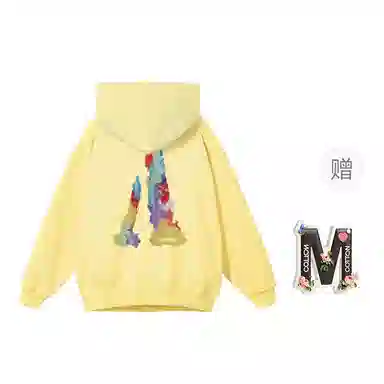 棉购 美式潮流设计感印花大码宽松上衣卫衣 女款