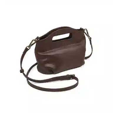 老人头 时尚休闲小众纯色简约高级感通勤 牛皮 手提包 常规 女款 多色