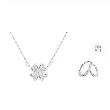 【999足银】 京华录 幸运爱心四叶草 轻奢母亲妈妈女神百搭精致小众高级甜美闪耀锁骨链 恋爱告白甜蜜七月七饰爱 锆石 纯银项链 女款