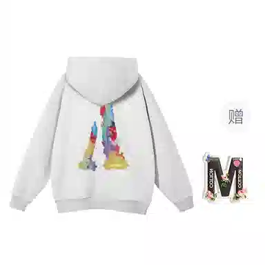 棉购 美式潮流设计感印花大码宽松上衣卫衣 女款