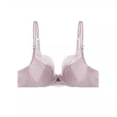 内在密码 法式纯欲蕾丝内衣女夏薄款大胸显小胸透气软钢圈防下垂性感文胸 女款