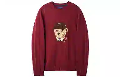 Teenie Weenie Men Bear Embroidered Sweater