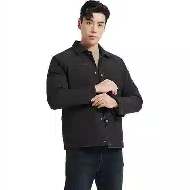 古鲨 休闲通勤百搭翻领羽绒服 男款