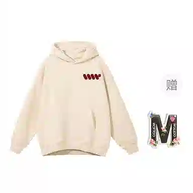 棉购 美式潮流连帽高级感休闲运动加绒加厚外套卫衣 女款