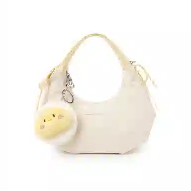 可写贺卡 稻草人 甜酷毛绒挂件日常通勤出游时尚 聚氨酯革 手提包 常规 女款 多色