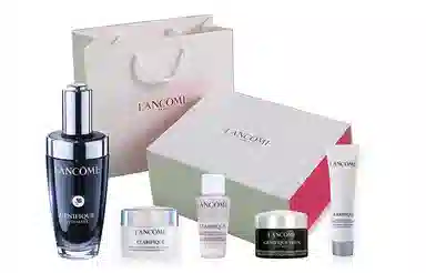 兰蔻 小黑瓶 肌底液礼盒护肤套装 淡纹紧致保湿滋润修护补水抗氧化收缩毛孔 第二代 五件套