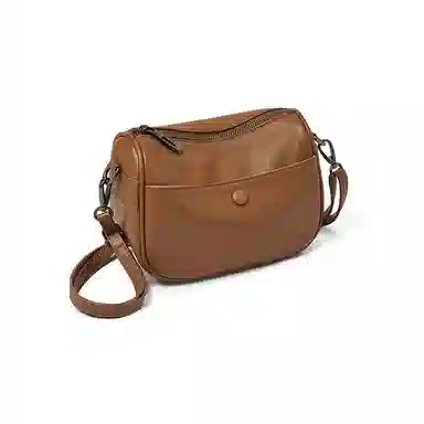 老人头 气质通勤简约时尚百搭高级感 牛皮 斜挎单肩包 常规 女款 多色