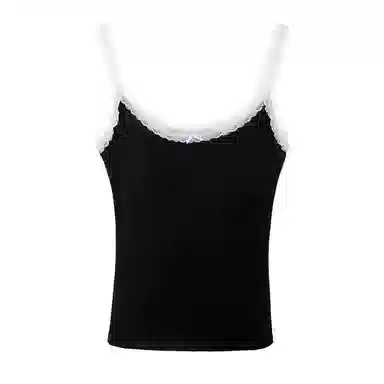 内在密码 背心夏季薄款透气蕾丝边内搭外穿自带胸垫吊带 女款