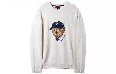 Teenie Weenie Men Bear Embroidered Sweater