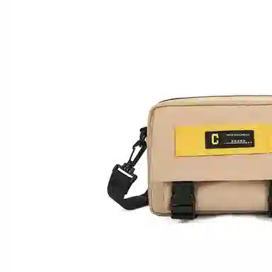 彤彤兔 百搭时尚潮流 尼龙 单肩包 男女同款情侣款 黑色/白色/卡其色