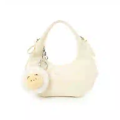 可写贺卡 稻草人 甜酷毛绒挂件日常通勤出游时尚 聚氨酯革 手提包 常规 女款 多色