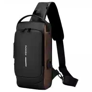 老人头 休闲机能男士单肩包商务潮流通勤 新型纳米 斜挎包 常规 男款 多色