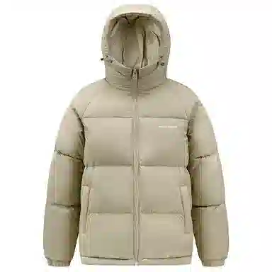 鸭鸭 极寒系列 石墨烯蓄热加厚保暖连帽冬季外套纯色韩版休闲基础百搭短款户外运动面包羽绒服 男女同款