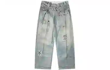 TGNS 3D Printed Beaded Vintage Denim