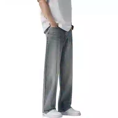 金盾 夏季男直筒宽松牛仔裤 男款