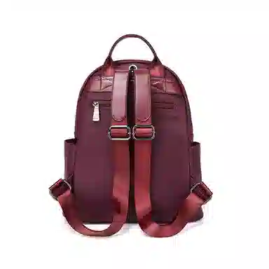 红蜻蜓 简约百搭实用大容量日常 织物 双肩包 常规 女款 黑色/卡其色/粉红色