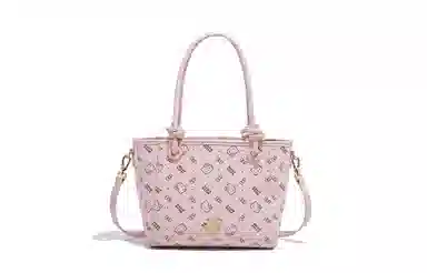 Sanrio Hello Kitty Classic Monogram Tote Bag Medium Pink