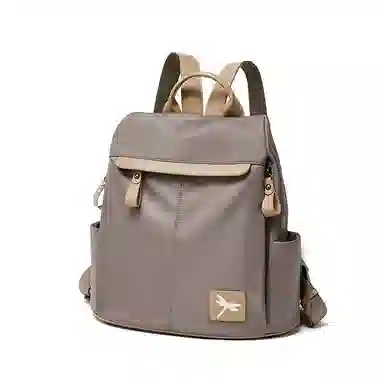 红蜻蜓 简约百搭实用大容量日常 织物 双肩包 常规 女款 黑色/卡其色/粉红色