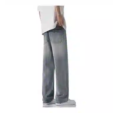 金盾 夏季男直筒宽松牛仔裤 男款