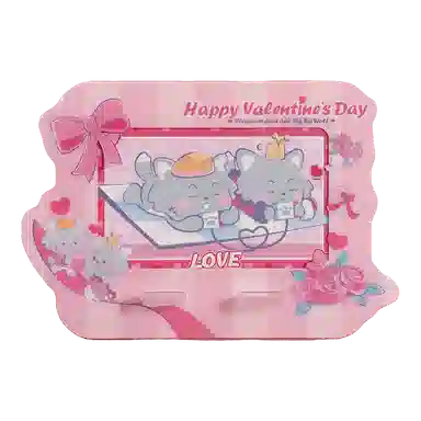 玩点无限 心动表白系列 喜羊羊与灰太狼 灰太狼 红太狼 拍立得相框组合可爱  潮流衍生品