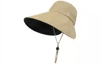 优幽兰 时尚简约高级感大帽檐显脸小黑胶遮阳帽夏季百搭出游防紫外线防风太阳帽 锦纶 防晒帽 女款