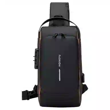 老人头 休闲机能男士单肩包商务潮流通勤 新型纳米 斜挎包 常规 男款 多色