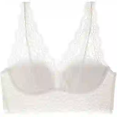 内在密码 纯欲蕾丝薄款透气小胸聚拢收副乳法式性感文胸 女款